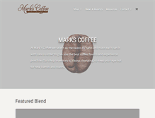 Tablet Screenshot of markscoffee.com